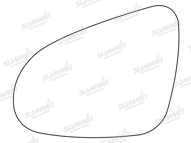 Summit Stick-On Aspheric Mirror Glass fits Toyota Avensis 15 on LHS Summit - Bars 4 Cars