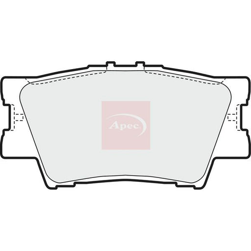 Apec Front & Rear Pads fits Toyota Rav 4 IV 2015-2018 2.5