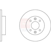 Apec 2 x Solid Front Brake Discs SDK6033-x2
