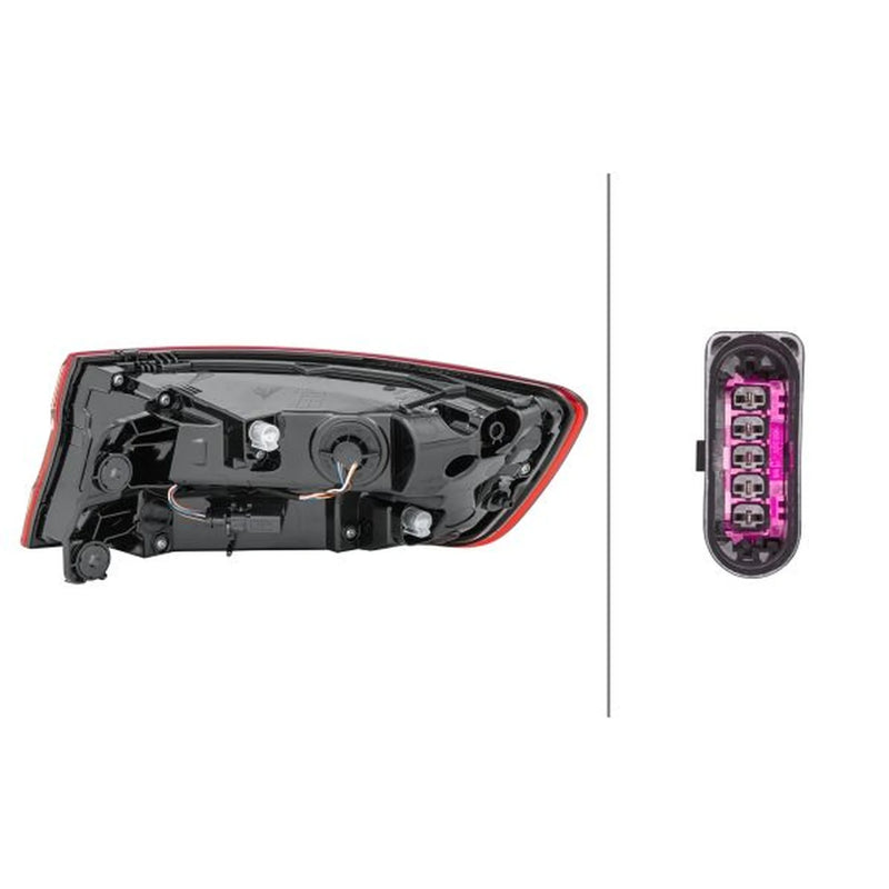 Hella Tail Light / Lamp LED Left fits Audi A4 B9 2015-2019 1.4 2.0 3.0