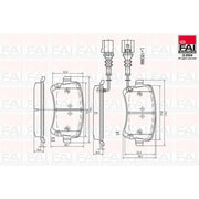 FAI Rear Brake Pad Set BP162