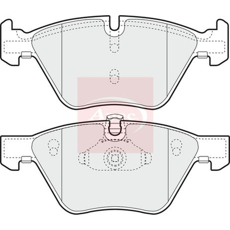Apec Front Brake Pad Set fits Alpina D3 2005-2008 2.0