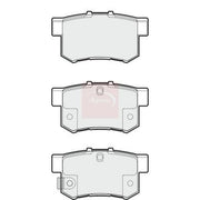 Apec Rear Brake Pad Set fits Fiat Sedici 2006-2014 1.6 1.9 2.0