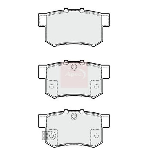Apec Rear Brake Pad Set PAD1828
