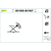 Valeo Electric Window Regulator Lifter Right Front 861067