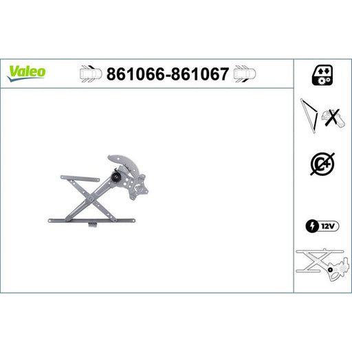 Valeo Electric Window Regulator Lifter Left Front 861066