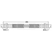 Borg & Beck Brake Hydraulic Hose Line Rear Right BBH7071