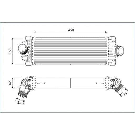 Valeo Intercooler (Charge Air Cooler) 822933
