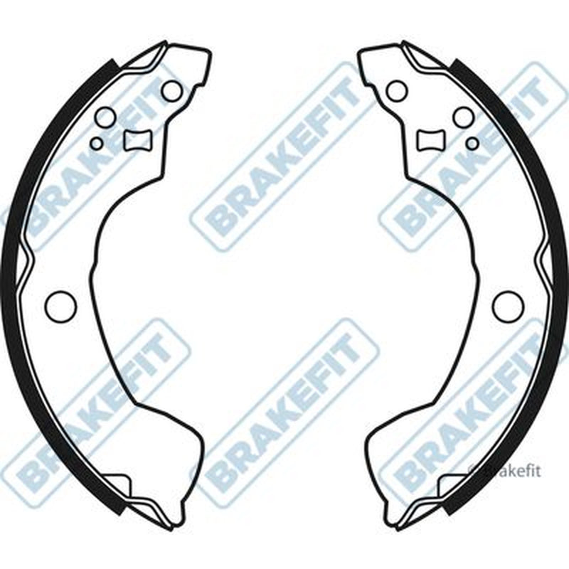 Apec Brake Shoe Set Axle Kit fits Nissan Almera 2000-2006 1.5