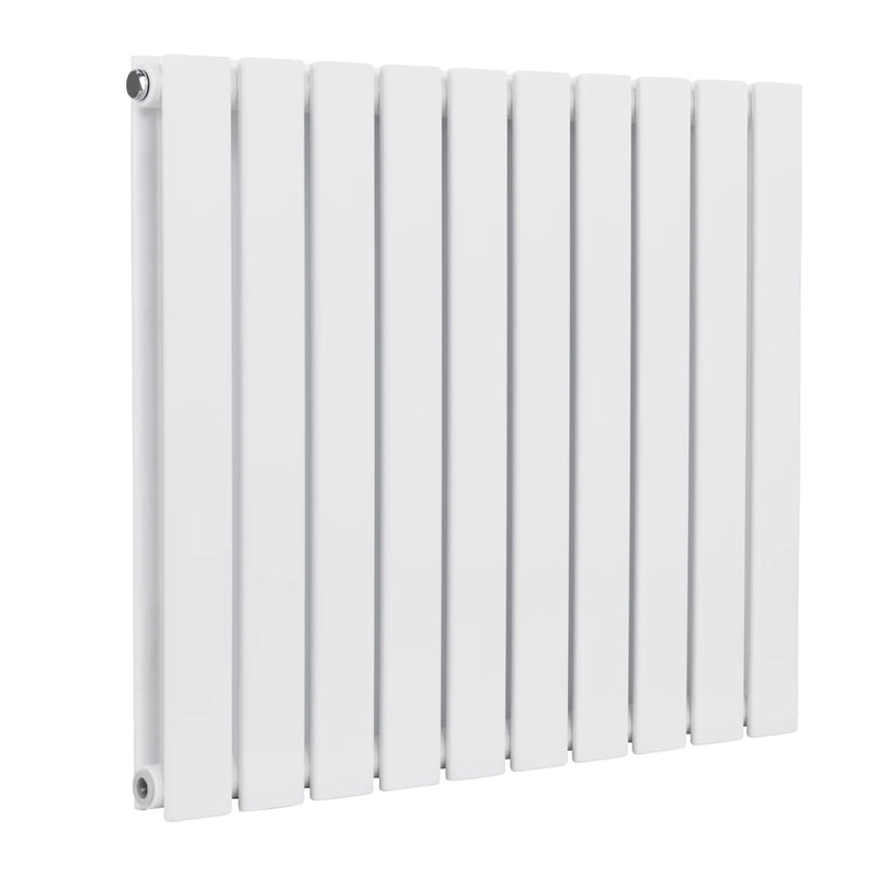 Baridi Horizontal Radiator 600 x 700mm Double Flat Panel White