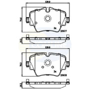 Comline Front & Rear Pads fits Mini Mini 2015-2020