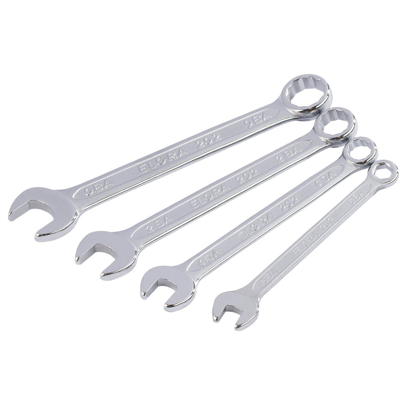 Draper Midget BA Combination Spanner Set (4 Piece) 04197 Draper - Dynamic Drive