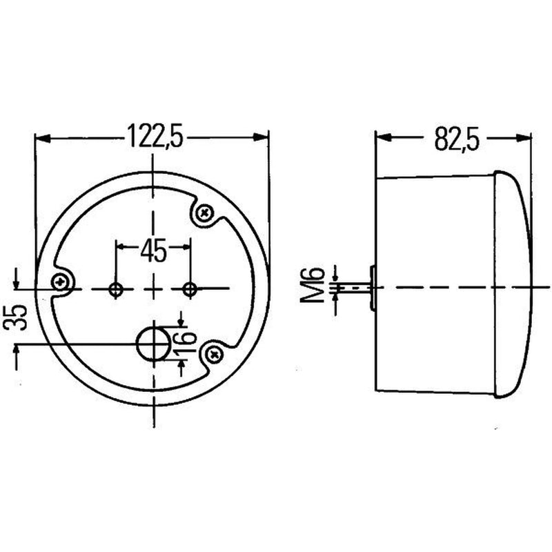 Hella Direction Indicator Light Right