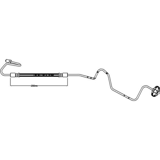 Juratek Brake Hydraulic Hose Line outer JBH1191R