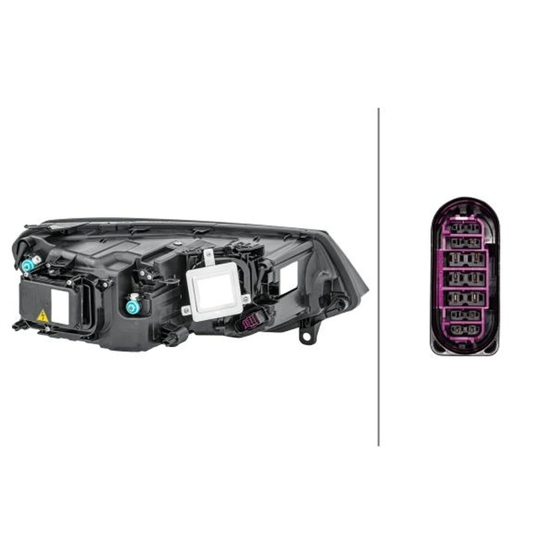 Hella Headlight Headlamp WY21W Left fits VW Touareg 2010-2018 3.0 3.6 4.2