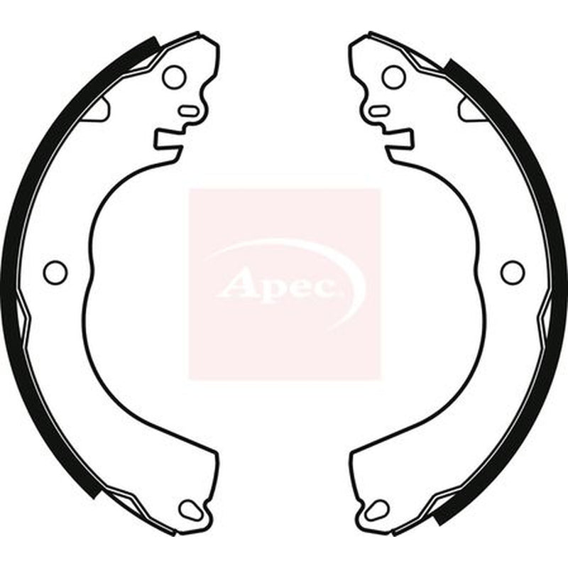 Apec Brake Shoe Set Axle Kit fits Citroën C-Zero 2010-2011