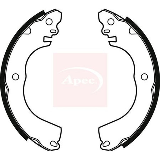 Apec Brake Shoe Set Axle Kit fits Citroën C-Zero 2010-2011