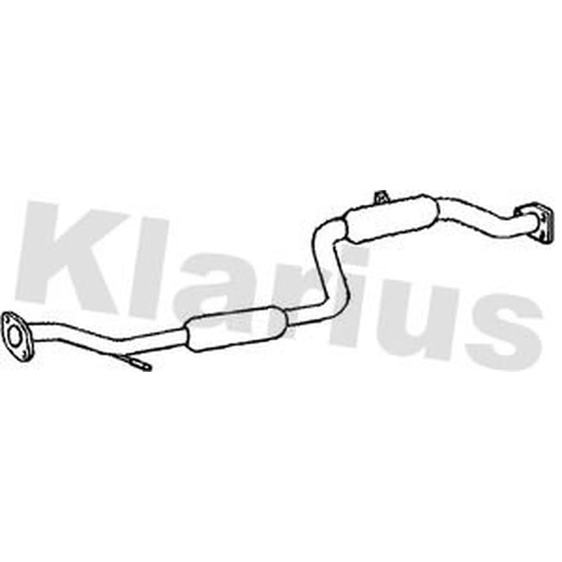 Klarius Box With Centre Pipe Centre fits Mitsubishi Carisma 1995-2006 1.6 1.8