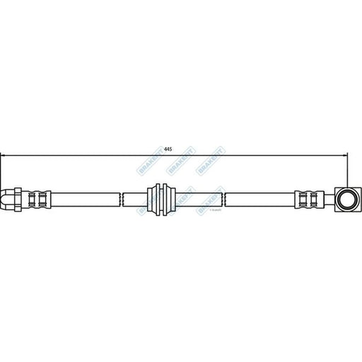 Apec Brake Hydraulic Hose Line Rear BHO4105