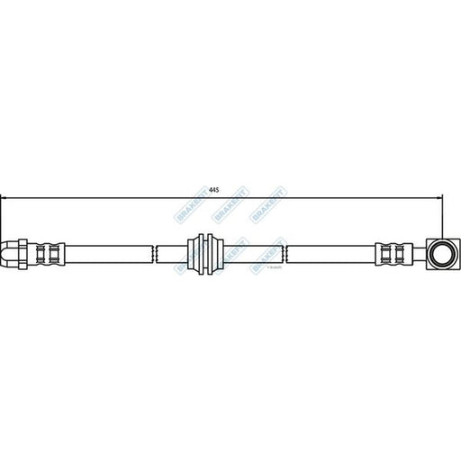 Apec Brake Hydraulic Hose Line Rear fits Mini Mini 2001-2006
