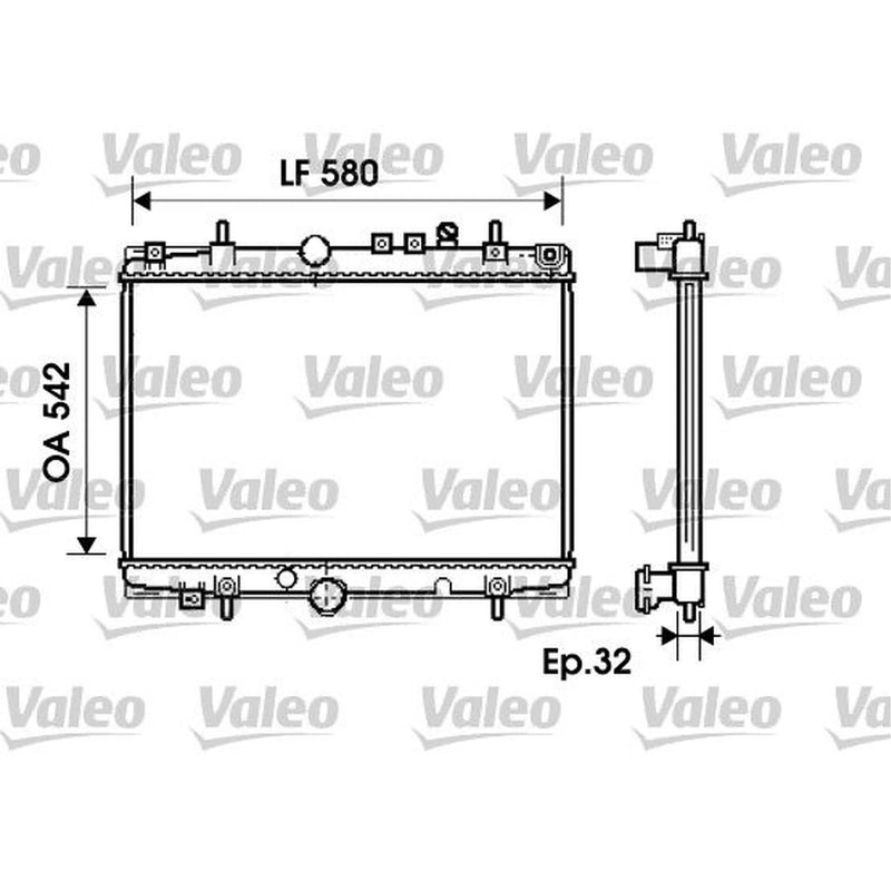 Valeo Engine Radiator 734279