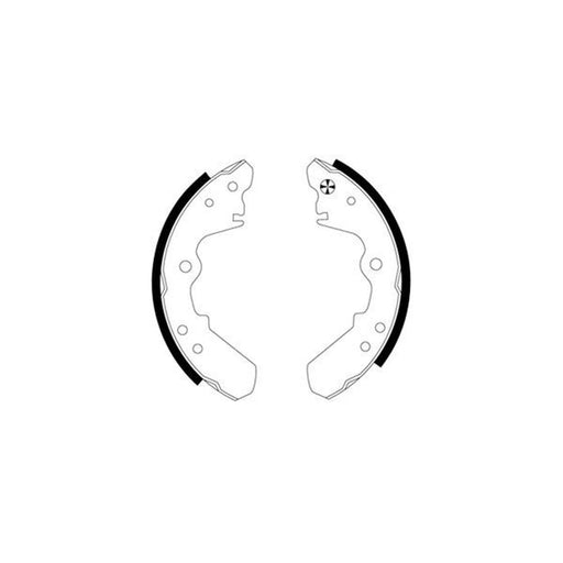 Mintex Brake Shoe Set Axle Kit fits Isuzu Trooper I Open Off-Road Vehicle