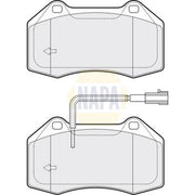 NAPA Front Brake Pad Set fits Abarth 500 / 595 / 695 2008 on 1.4