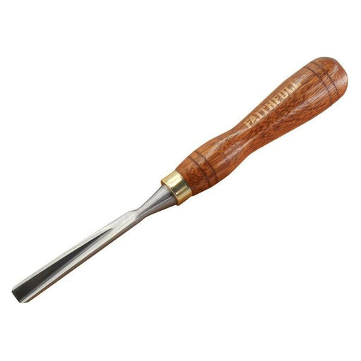 Faithfull V-Straight Part Carving Chisel 9.5mm (3/8in) Faithfull - Dynamic Drive