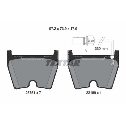 Textar Front Brake Pad Set 2375104