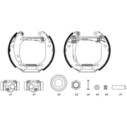 Mintex Brake Shoe Set Axle Kit fits Citroën Xsara 1997-2005 1.4 1.6 1.8 1.9