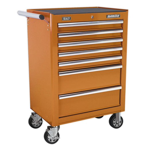 Sealey Rollcab 7 Drawer with Ball-Bearing Slides Orange AP26479TO Sealey - Dynamic Drive