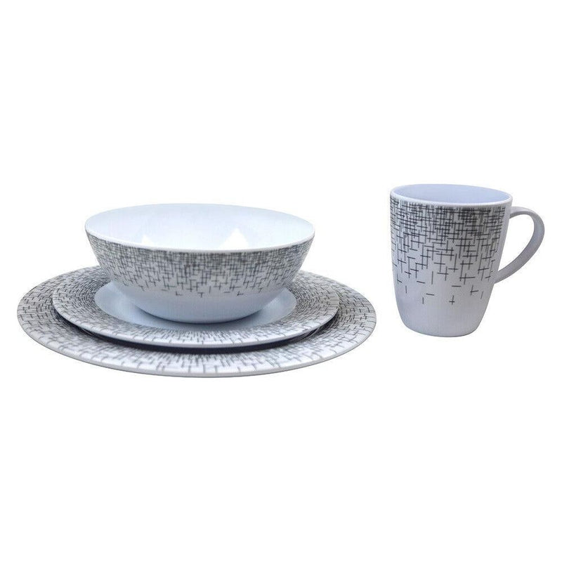 Vango Lightweight 16 Piece Alfresco Melamine Dinner Tableware Set Vango - Dynamic Drive