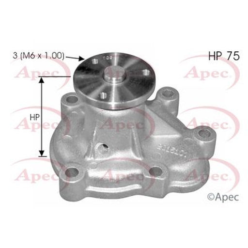 Apec Engine Cooling Water Pump fits Chevrolet Cruze 2012-2015 1.7