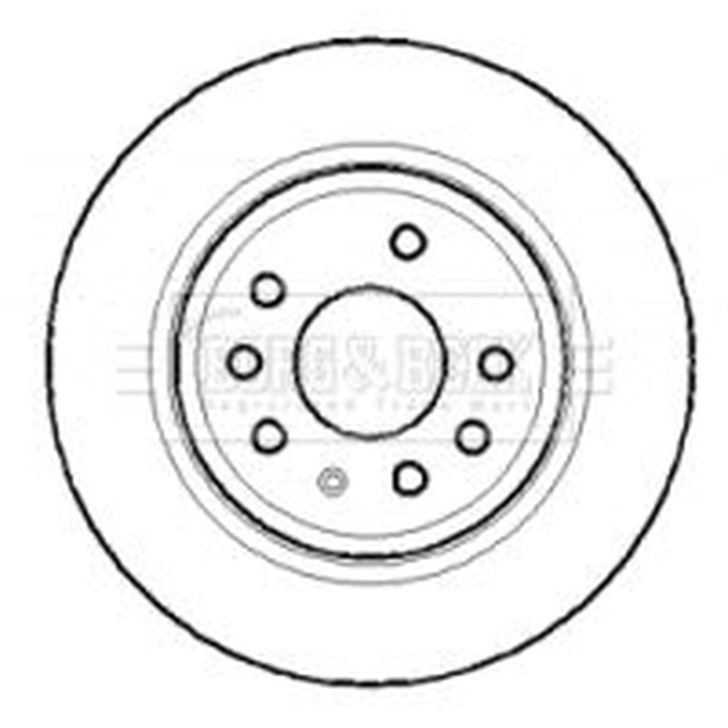 Borg & Beck Rear Brake Vented Discs & Pads fits Saab 9-3 2002-2015 1.8 2.0 2.2