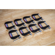 Sealey Junior C-Clamp Set 28mm x 28mm 8pc GCC05 Sealey - Dynamic Drive