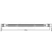 Borg & Beck Brake Hydraulic Hose Line Rear Right BBH8247