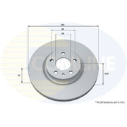Comline Front & Rear Brake Discs & Pads fits Fiat 500L 2012-2018 0.9 1.3 1.4 1.6