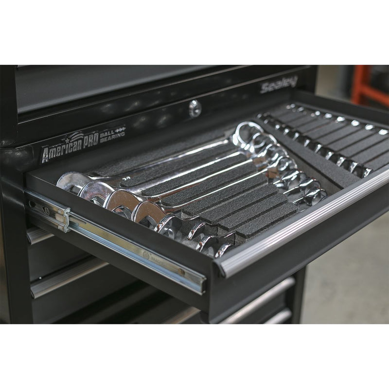 Sealey Tool Tray with Combination Spanner Set 19pc Metric S01123 Sealey - Dynamic Drive