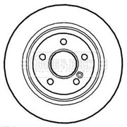 Borg & Beck Rear Brake Discs & Pads fits Mercedes-Benz Sl 2003-2012 230.467
