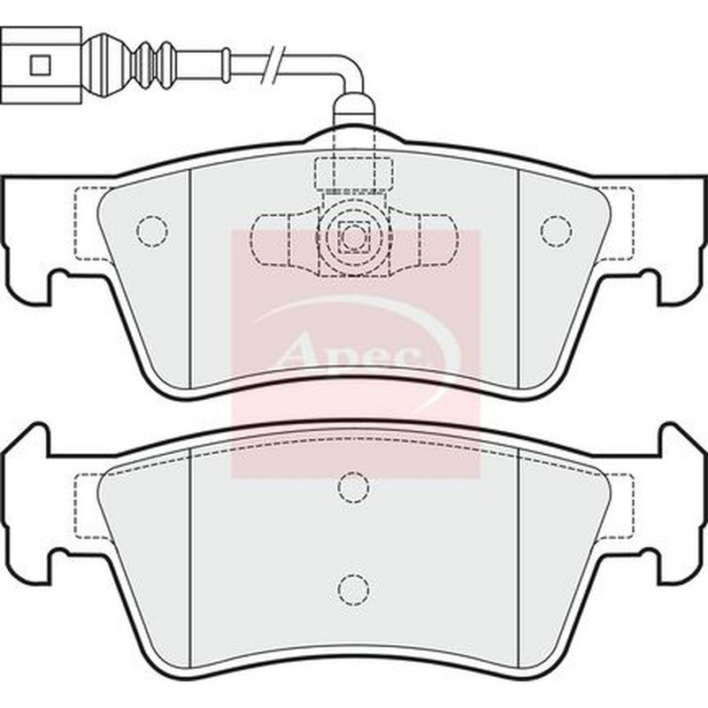 Apec Front & Rear Pads fits VW Touareg 2003-2010 2.5