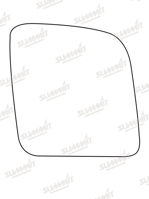 Summit Stick-On Commercial Mirror Glass fits Ford Transit Connect RHS Summit - Bars 4 Cars