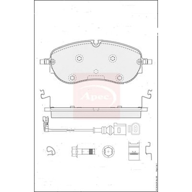 Apec Front Brake Pad Set PAD2495