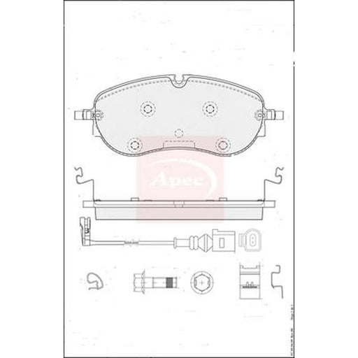 Apec Front Brake Pad Set PAD2495