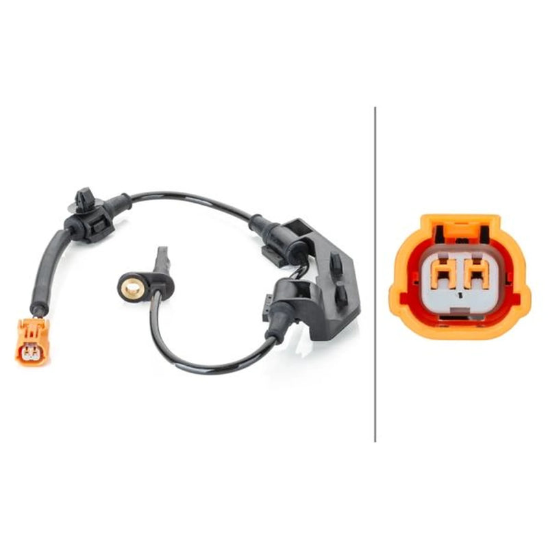 Hella ABS Wheel Speed Sensor Rear fits Honda Cr-V 2001-2007 2.0 2.2