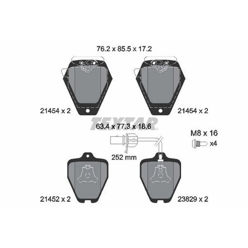 Textar Front Brake Pad Set 2145401