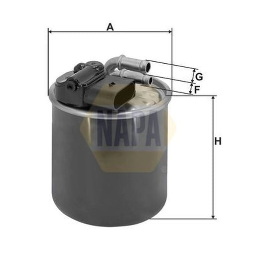 NAPA Fuel Filter Element fits Infiniti Q30 2015 on 1.5