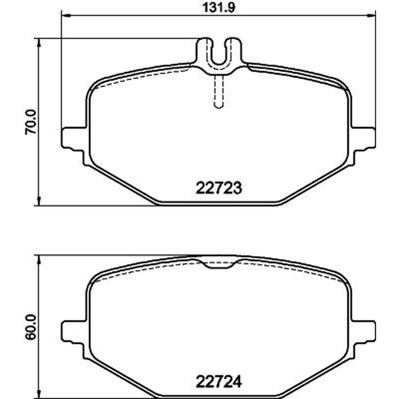 Mintex Front & Rear Pads fits Mercedes-Benz Gle 2018-2023