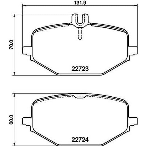 Mintex Front & Rear Pads fits Mercedes-Benz Gle 2018-2023