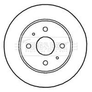 Borg & Beck Front Brake Vented Discs & Pads fits Toyota Bb II 2005-2016 1.3