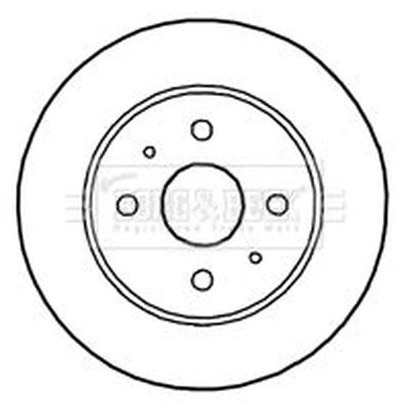 Borg & Beck Front Brake Vented Discs & Pads fits Toyota Bb II 2005-2016 1.3